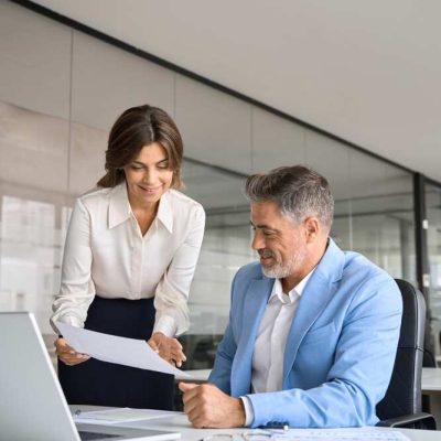 our employees discussing